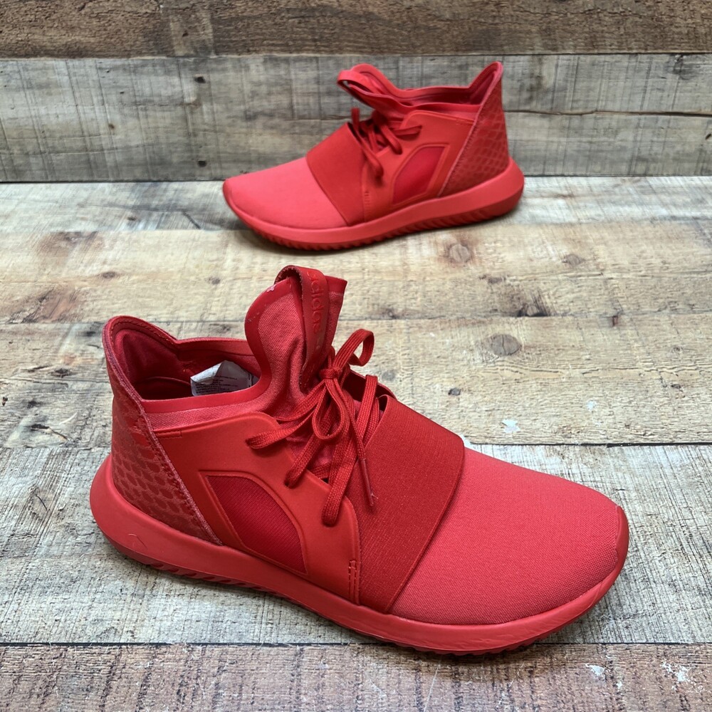 Adidas Tubular Defiant Women’s Red Athletic Sneakers Size 7 GREAT!